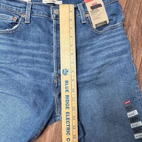 Levis Womens Ribcage Straight Ankle‎ High Rise Button Fly Jeans Sz 32 NWT Denim - Picture 5 of 10